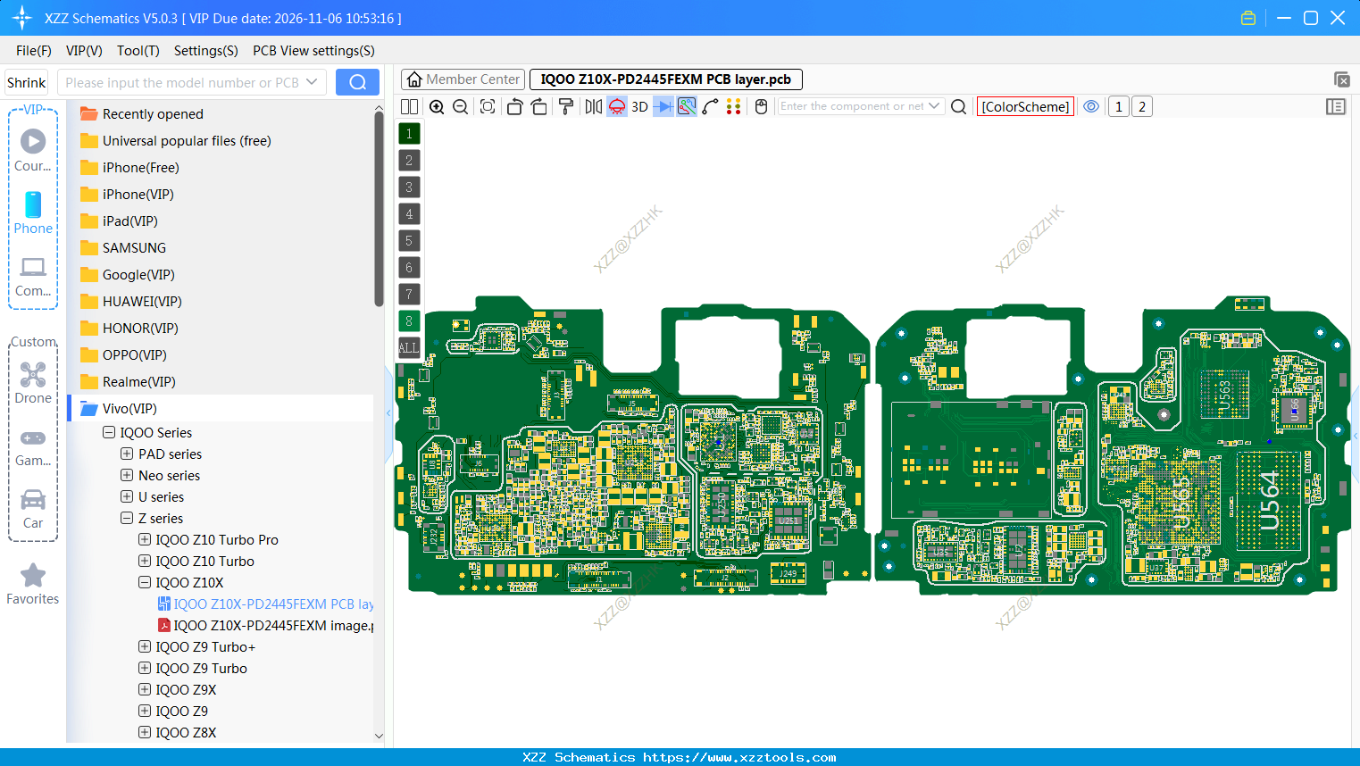 IQOO Z10X-PD2445FEXM PCB Layer